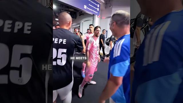Bro got ignored by messi Bro got ignored by messi