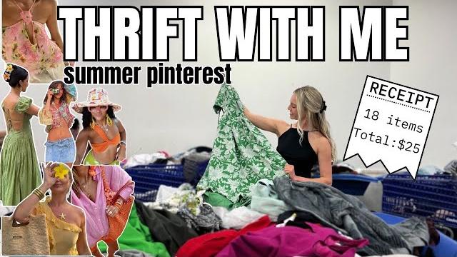 Thrift with me at the goodwill outlet | pinterest-inspired summer outfits for $25 + try-on haul! Thrift with me at the goodwill outlet | pinterest-inspired summer outfits for $25 + try-on haul!