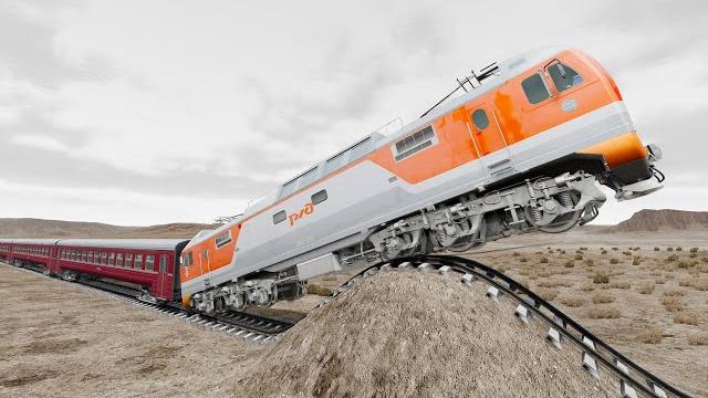 Trains vs bulged rail #47 - beamng.drive Trains vs bulged rail #47 - beamng.drive