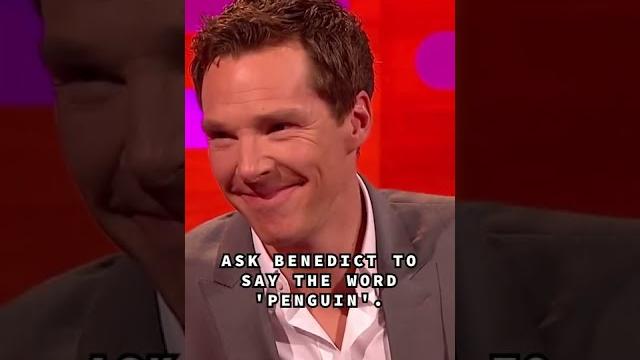 Benedict mispronouncing penguin has us weak #shorts Benedict mispronouncing penguin has us weak #shorts