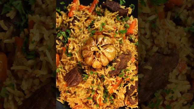 Uzbek pilaf #food #shorts #short #pilaf Uzbek pilaf #food #shorts #short #pilaf