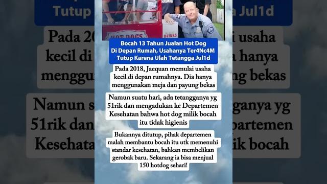 Bocah 13 tahun jualan hotdog di depan rumah usahanya tutup karena ulah tetangga jvl1d #shorts #fyp Bocah 13 tahun jualan hotdog di depan rumah usahanya tutup karena ulah tetangga jvl1d #shorts #fyp