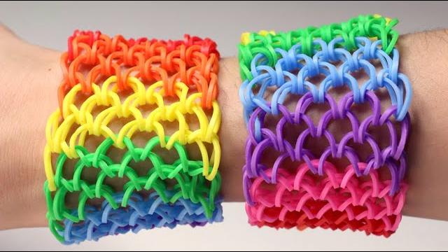 Rainbow loom english - dragon scale bracelet - loom bands, easy, how to, diy, tutorial Rainbow loom english - dragon scale bracelet - loom bands, easy, how to, diy, tutorial