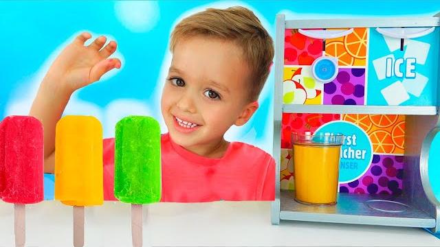 Vlad and nikita pretend play selling ice cream Vlad and nikita pretend play selling ice cream