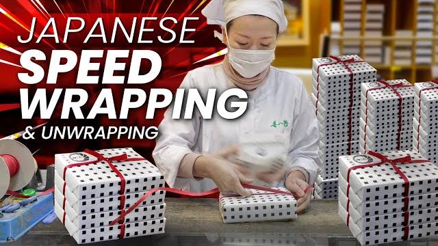 Japanese speed wrapping gift experience only in japan Japanese speed wrapping gift experience only in japan