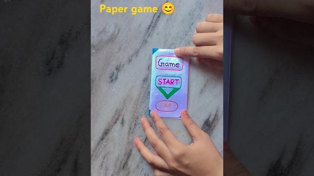Paper game idea craft #shorts #craft idea Paper game idea craft #shorts #craft idea