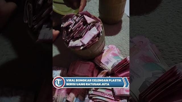 Viral bongkar celengan plastik berisi uang ratusan juta Viral bongkar celengan plastik berisi uang ratusan juta