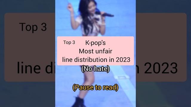 Kpop most unfair line distribution 2023 top 3 #kpop#blackpink#top3 #8turn #cignature#newjeans Kpop most unfair line distribution 2023 top 3 #kpop#blackpink#top3 #8turn #cignature#newjeans