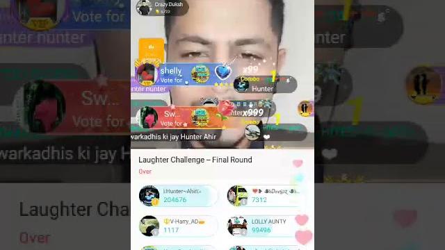 Bigo live : hunter ahir win a chellenge Bigo live : hunter ahir win a chellenge