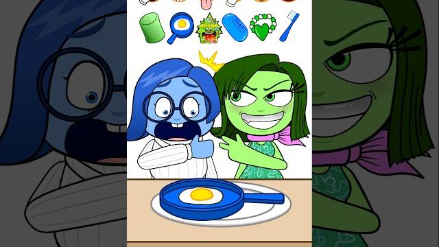 Blue vs green emoji eating challenge Blue vs green emoji eating challenge