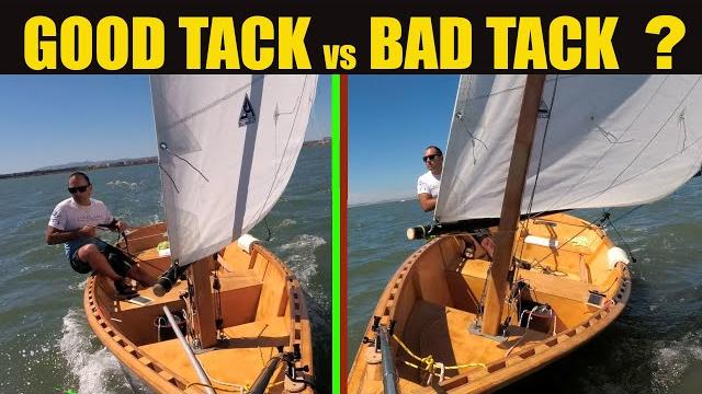 Lug sail tack comparison: good vs bad Lug sail tack comparison: good vs bad