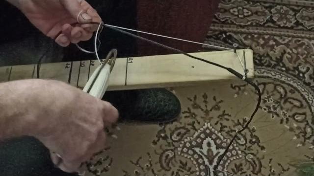 Посадка сети на станке. Посадка сети на станке.