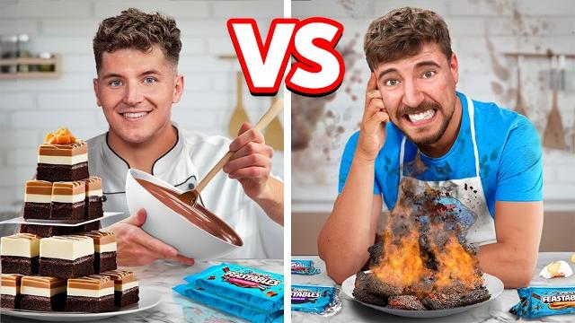 Cooking challenge vs mrbeast Cooking challenge vs mrbeast