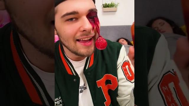 Fake eyeball prank #shorts Fake eyeball prank #shorts