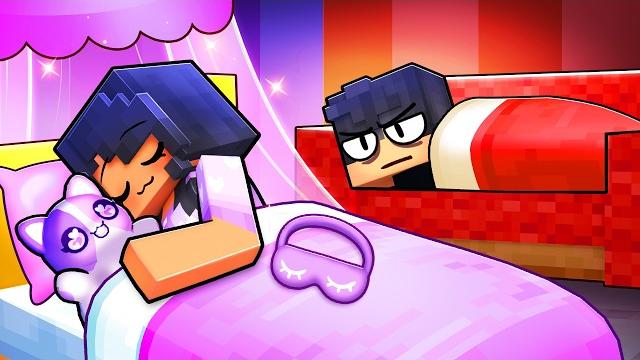 Aphmau & aaron sleepover in minecraft! Aphmau & aaron sleepover in minecraft!