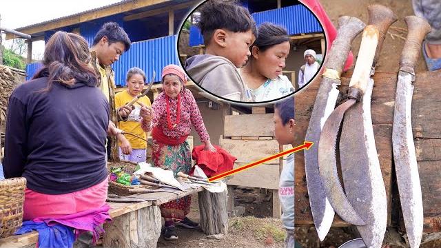 Village sister selling iron weapons in village ii we use iron tools for farming@pastorallifeofnepal Village sister selling iron weapons in village ii we use iron tools for farming@pastorallifeofnepal