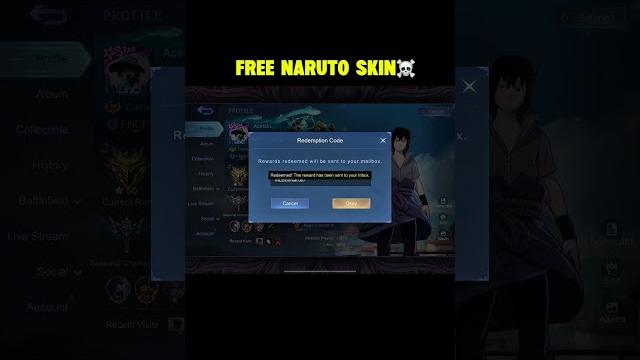 How to get naruto skin for free️ #mlbb #mlbbxnaruto How to get naruto skin for free️ #mlbb #mlbbxnaruto