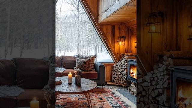 Escape to a cozy a-frame cabin! ️ relax by the fire, enjoy rustic charm & snowy views. ️ Escape to a cozy a-frame cabin! ️ relax by the fire, enjoy rustic charm & snowy views. ️