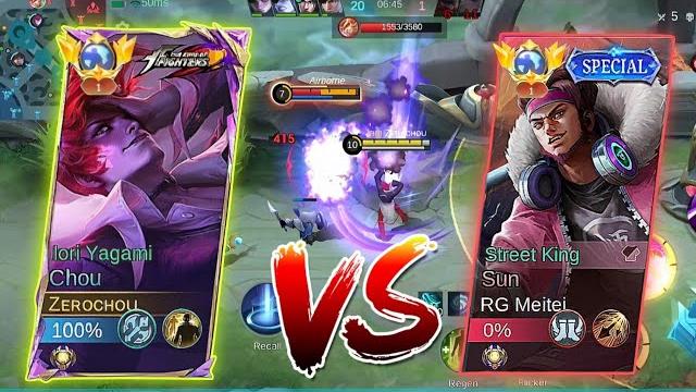 Chou vs sun in exp who will win= mlbb Chou vs sun in exp who will win= mlbb