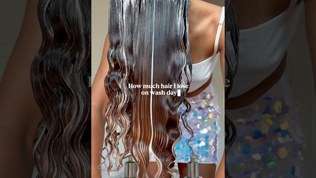 Totally normal! curly hair can’t fall out like straighter hair types so it accumulates #curlyhair Totally normal! curly hair can’t fall out like straighter hair types so it accumulates #curlyhair