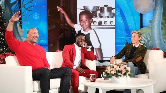Dwayne johnson reveals kevin hart's awkward teen photo Dwayne johnson reveals kevin hart's awkward teen photo