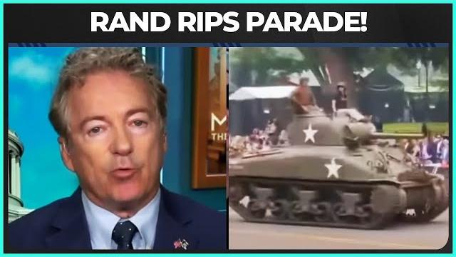 Rand paul rips trump's lame military parade Rand paul rips trump's lame military parade