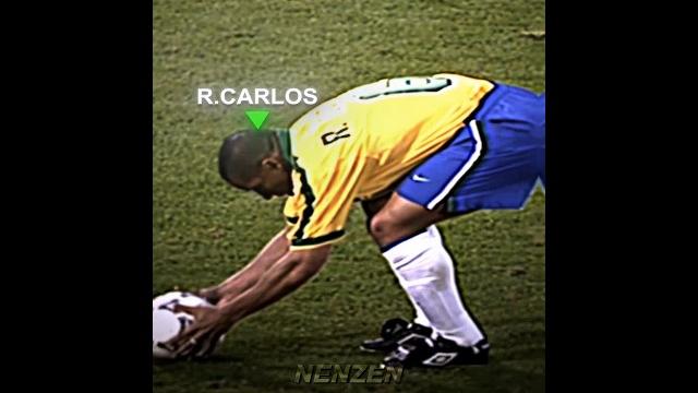 Roberto carlos freekick tactics.. #robertocarlos #freekick #realmadrid #brazil #cristianoronaldo Roberto carlos freekick tactics.. #robertocarlos #freekick #realmadrid #brazil #cristianoronaldo