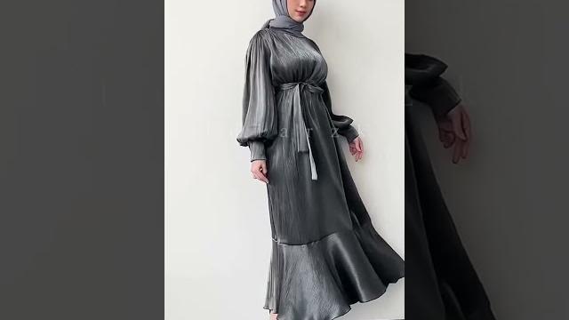 Fadhilahrzk satin hijab shimmer khas raya dress elegant cantik pesta formal jilbab menyala Fadhilahrzk satin hijab shimmer khas raya dress elegant cantik pesta formal jilbab menyala