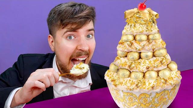 I ate $100,000 golden ice cream I ate $100,000 golden ice cream
