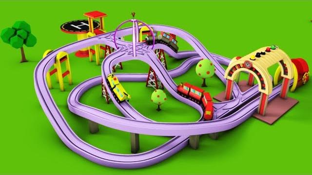 Train for kids - kids railway - toy videos - choo train cartoon - toy factory cartoon Train for kids - kids railway - toy videos - choo train cartoon - toy factory cartoon