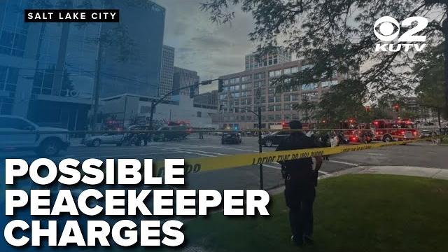 Suspect booked on murder charge after 'peacekeeper' kills bystander in salt lake protest Suspect booked on murder charge after 'peacekeeper' kills bystander in salt lake protest