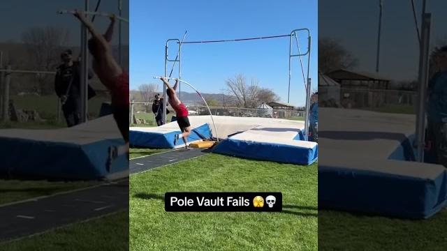 Pole vault doesn’t always end well… ️ #shorts Pole vault doesn’t always end well… ️ #shorts