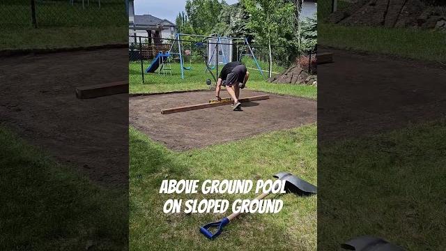 Installing above ground pool.. Installing above ground pool..