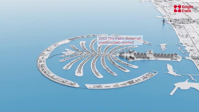 Dubai evolution from 1960 to 2021 time-lapse Dubai evolution from 1960 to 2021 time-lapse