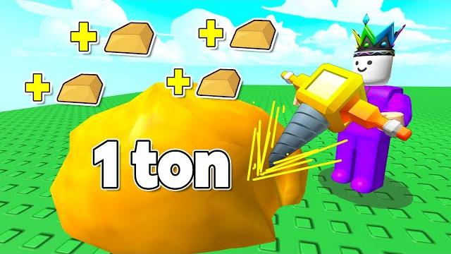 Roblox but i maxed my tycoon to mine gold for cash Roblox but i maxed my tycoon to mine gold for cash