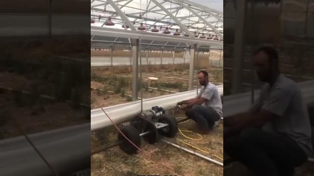 Smart mobile chicken coop – farming innovation #shorts Smart mobile chicken coop – farming innovation #shorts