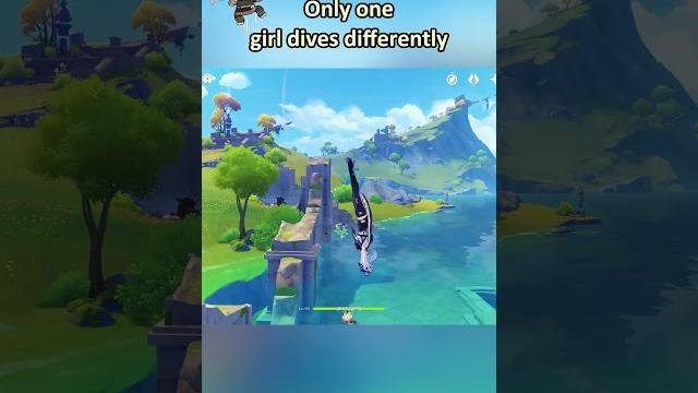 Only one girl dives differently |#genshinbits #mavuika #genshinshorts #genshinimpactedit Only one girl dives differently |#genshinbits #mavuika #genshinshorts #genshinimpactedit