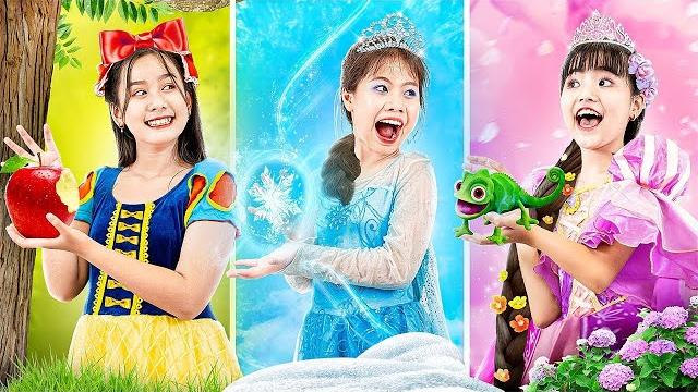 Baby doll & friends became elsa, snow white and rapunzel! which princess is the best? Baby doll & friends became elsa, snow white and rapunzel! which princess is the best?