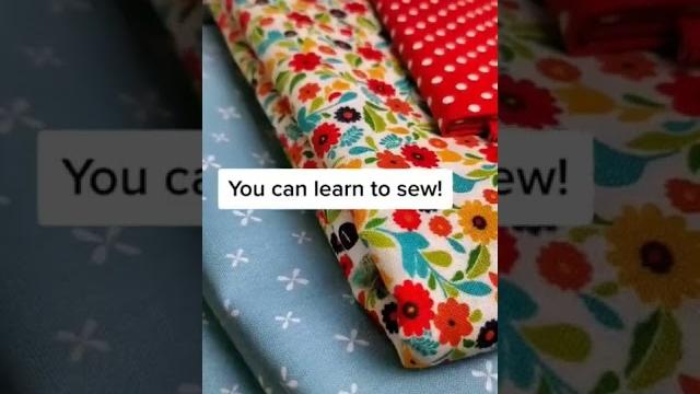You can learn to sew! #sewing #sewingforbeginners #sew You can learn to sew! #sewing #sewingforbeginners #sew