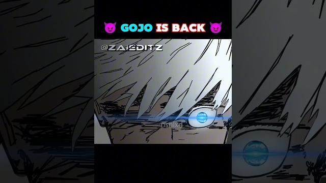 Gojo's comeback #shorts #gojodeath #gojo #jujutsukaisen #anime Gojo's comeback #shorts #gojodeath #gojo #jujutsukaisen #anime