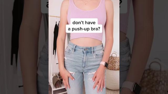 Don't have a push-up bra? #shorts Don't have a push-up bra? #shorts