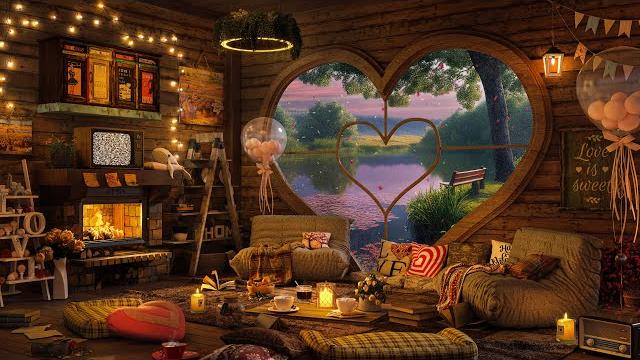 Happy white valentine day at cozy coffee shop ambience - jazz music for relax, study, work and love Happy white valentine day at cozy coffee shop ambience - jazz music for relax, study, work and love