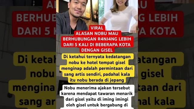 Alasan nobu mau berhubungan r4nj4ng dengan gisel ‼️#shortvideo #giselle #beritaartis Alasan nobu mau berhubungan r4nj4ng dengan gisel ‼️#shortvideo #giselle #beritaartis