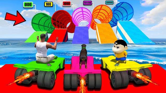 Shinchan and franklin tried the impossible multi tunnel sea car parkour challenge gta 5 Shinchan and franklin tried the impossible multi tunnel sea car parkour challenge gta 5