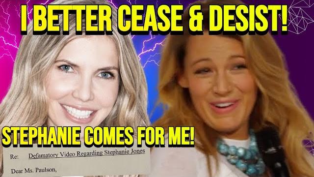 Blake lively's "bestie" stephanie jones threatens to sue me after i exposed the vansham lawsuit Blake lively's "bestie" stephanie jones threatens to sue me after i exposed the vansham lawsuit