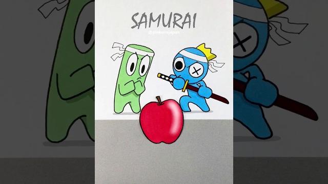 Greatest samurai challenge rainbow friends blue vs green funny animation meme #shorts #satisfying Greatest samurai challenge rainbow friends blue vs green funny animation meme #shorts #satisfying