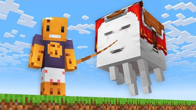 I saved the happy ghast in survival minecraft I saved the happy ghast in survival minecraft