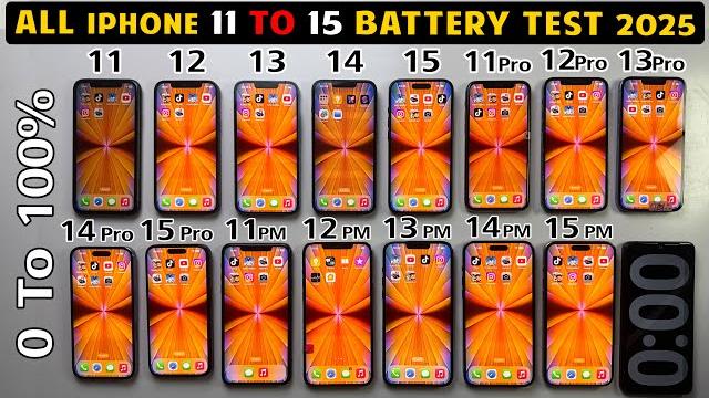 All iphone battery life drain test in 2025 - from iphone 11 to 15 pro max ios 18.5 battery life test All iphone battery life drain test in 2025 - from iphone 11 to 15 pro max ios 18.5 battery life test