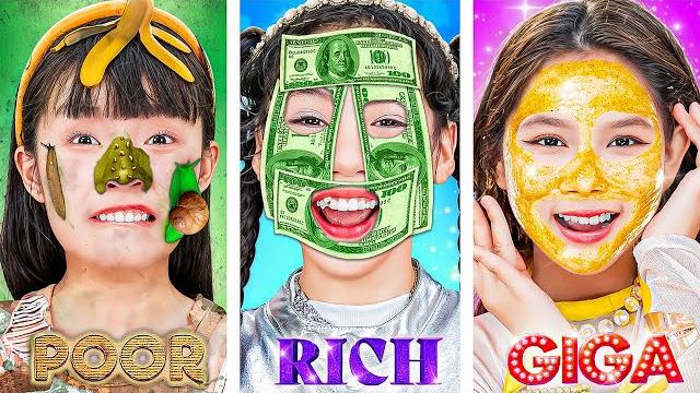Poor vs rich vs giga rich girls in beauty salon Poor vs rich vs giga rich girls in beauty salon