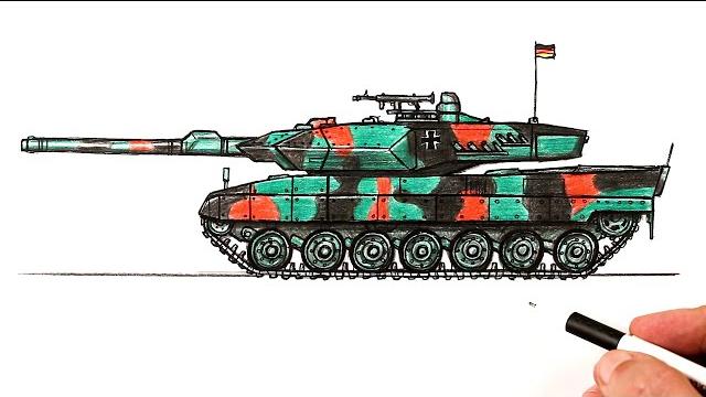 Как нарисовать танк леопард Как нарисовать танк леопард